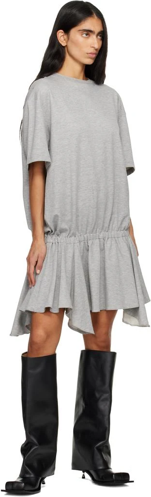 FIDAN NOVRUZOVA Gray Rhea T-Shirt Minidress 4