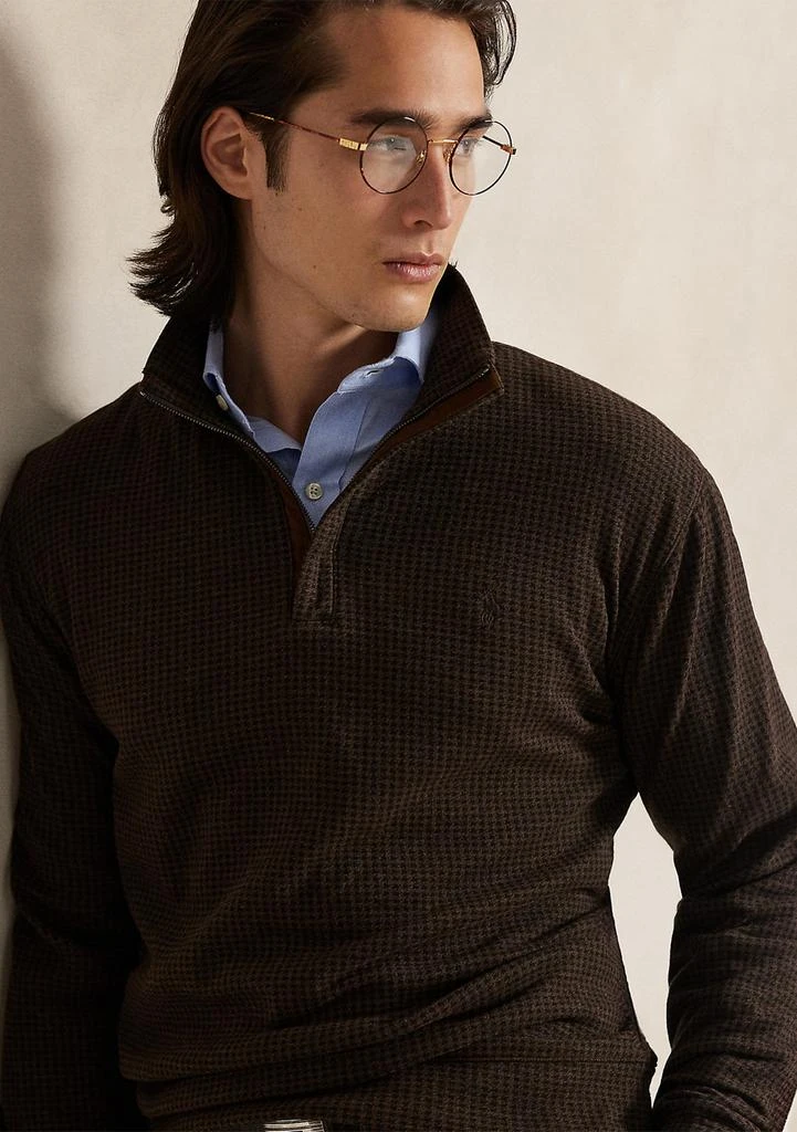 Ralph Lauren Houndstooth Luxury Jersey Pullover 3