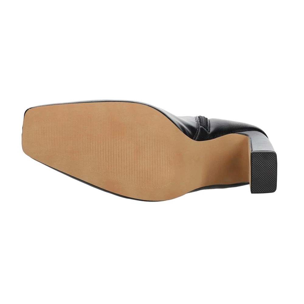 Steve Madden Vinka Square Toe Zippered Booties 5