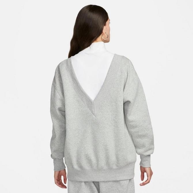 NIKE Women's Nike Sportswear Phoenix Fleece Oversized V-Neck Sweatshirt 2