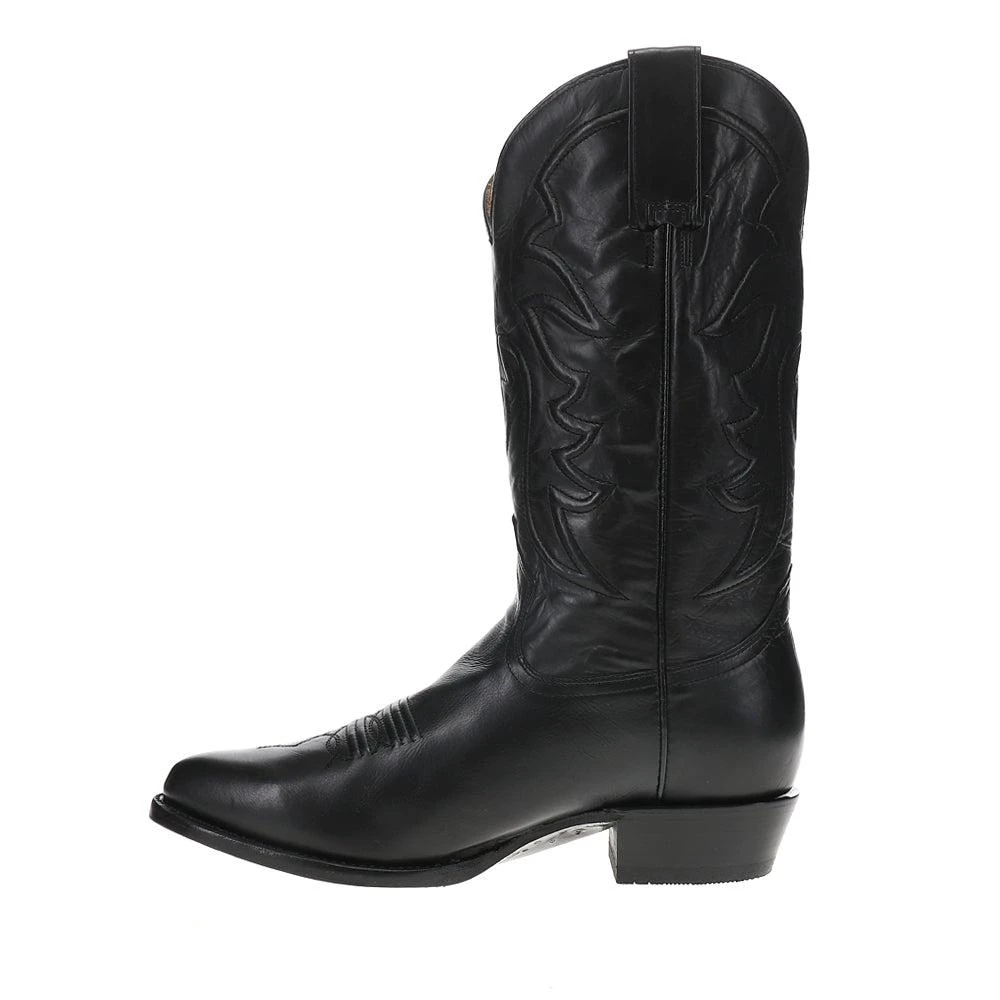 STETSON Ames Embroidered Round Toe Pull On Cowboy Boots 3