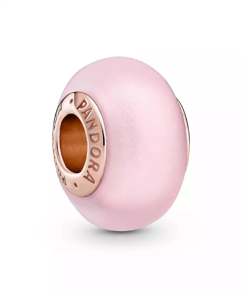 PANDORA Pink Charm Matte Pink Murano Glass Charm