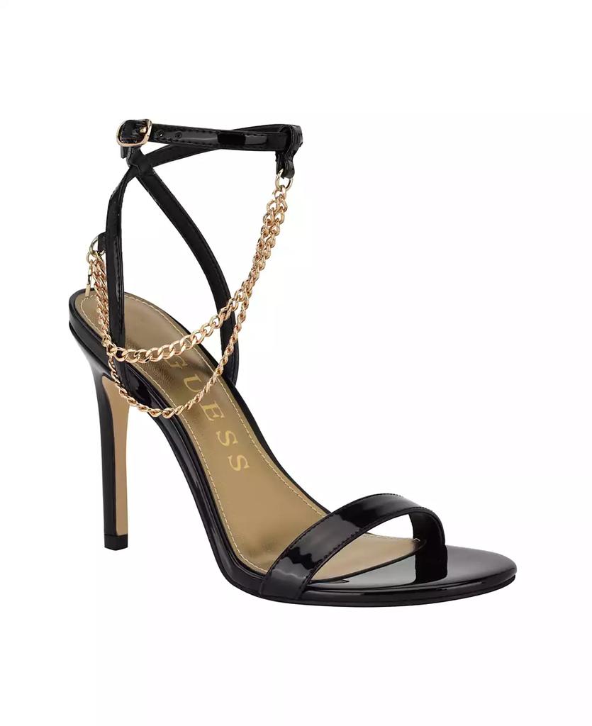 GUESS Women's Miamy Open Toe Chain Detail Stiletto High Heel Sandals