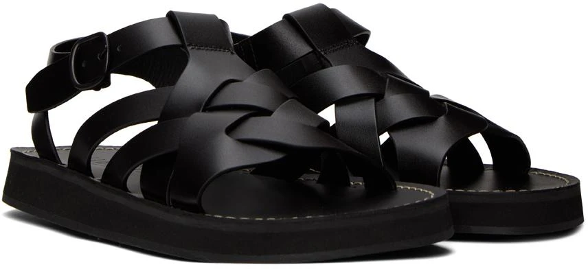 HEREU Black Beltra Sandals 4