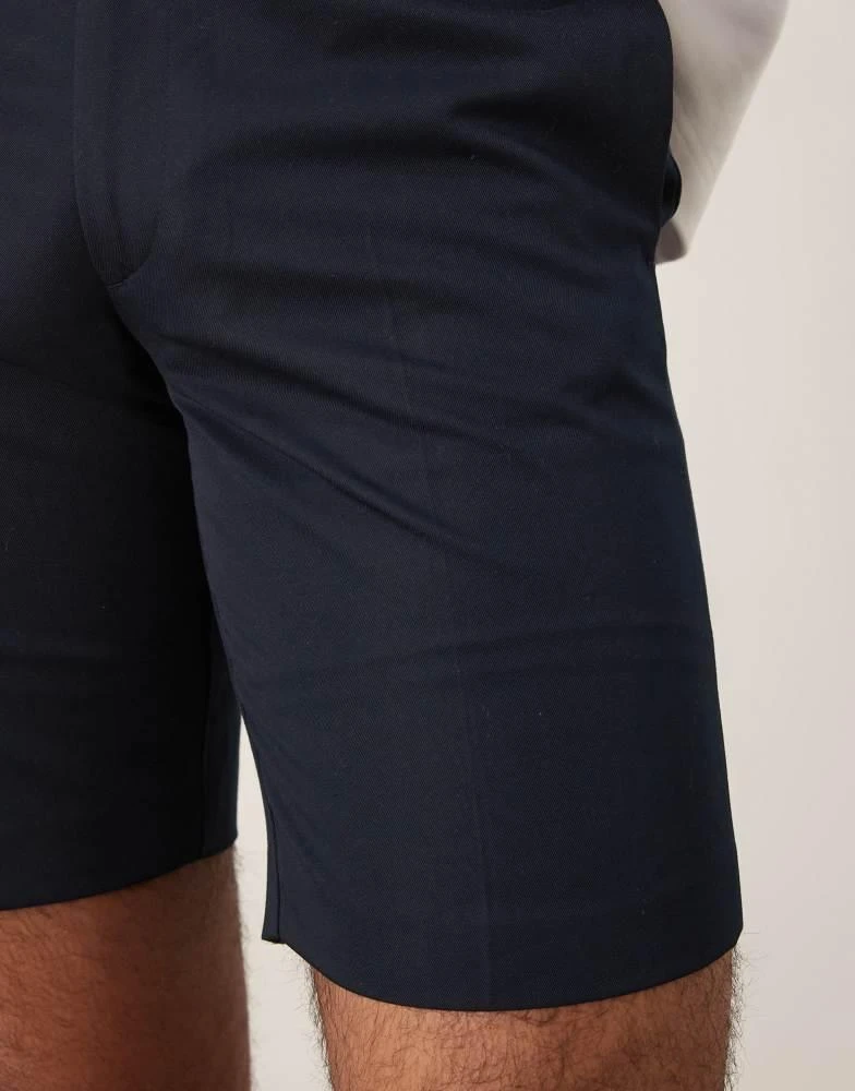ASOS ASOS DESIGN smart straight leg shorts in navy 5