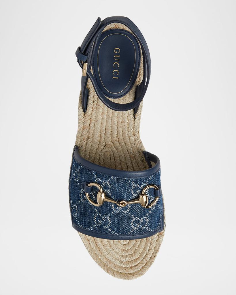 Gucci Paloma GG Denim Platform Espadrille Sandals - Shoes - Free