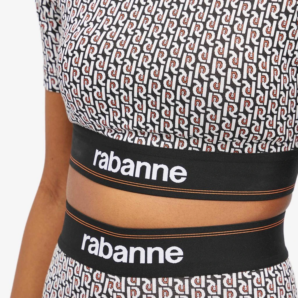 Paco Rabanne Paco Rabanne All Over Logo Crop Top 5