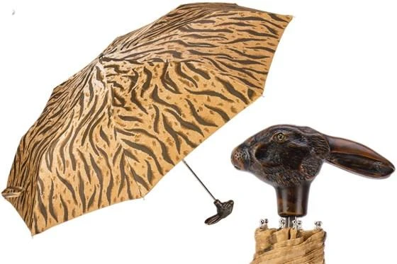 PASOTTI Animalier Folding Umbrella with Rabbit Handle 1