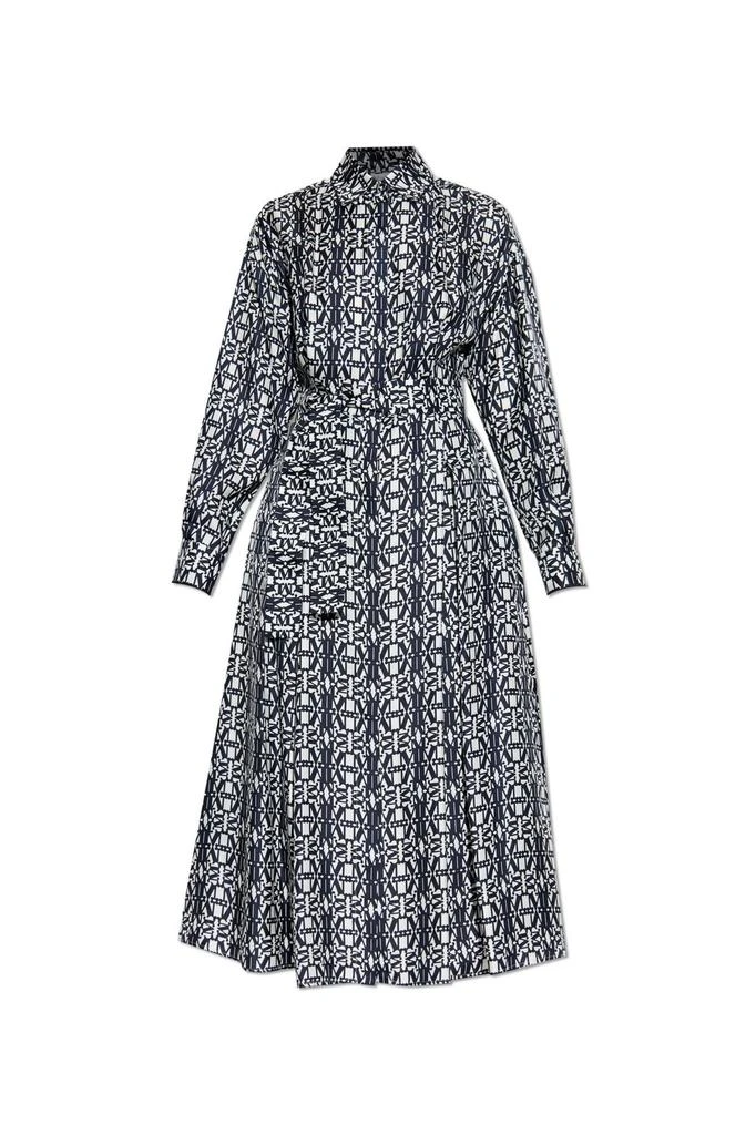 Max Mara Max Mara Esploso Patterned Long-Sleeve Shirt Dress from Cettire