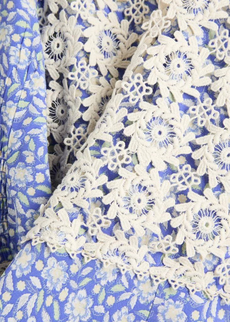Rixo Olga lace-trimmed floral-print maxi dress  5