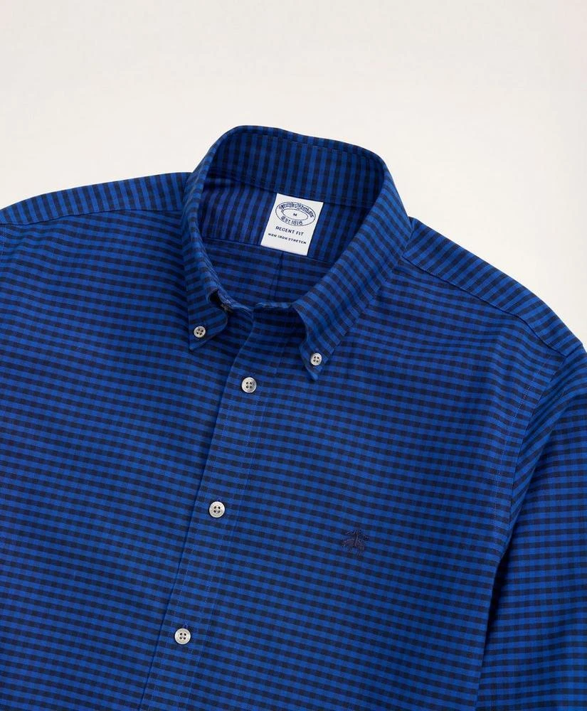 Brooks Brothers Stretch Regent Regular-Fit Sport Shirt, Non-Iron Gingham Oxford 2
