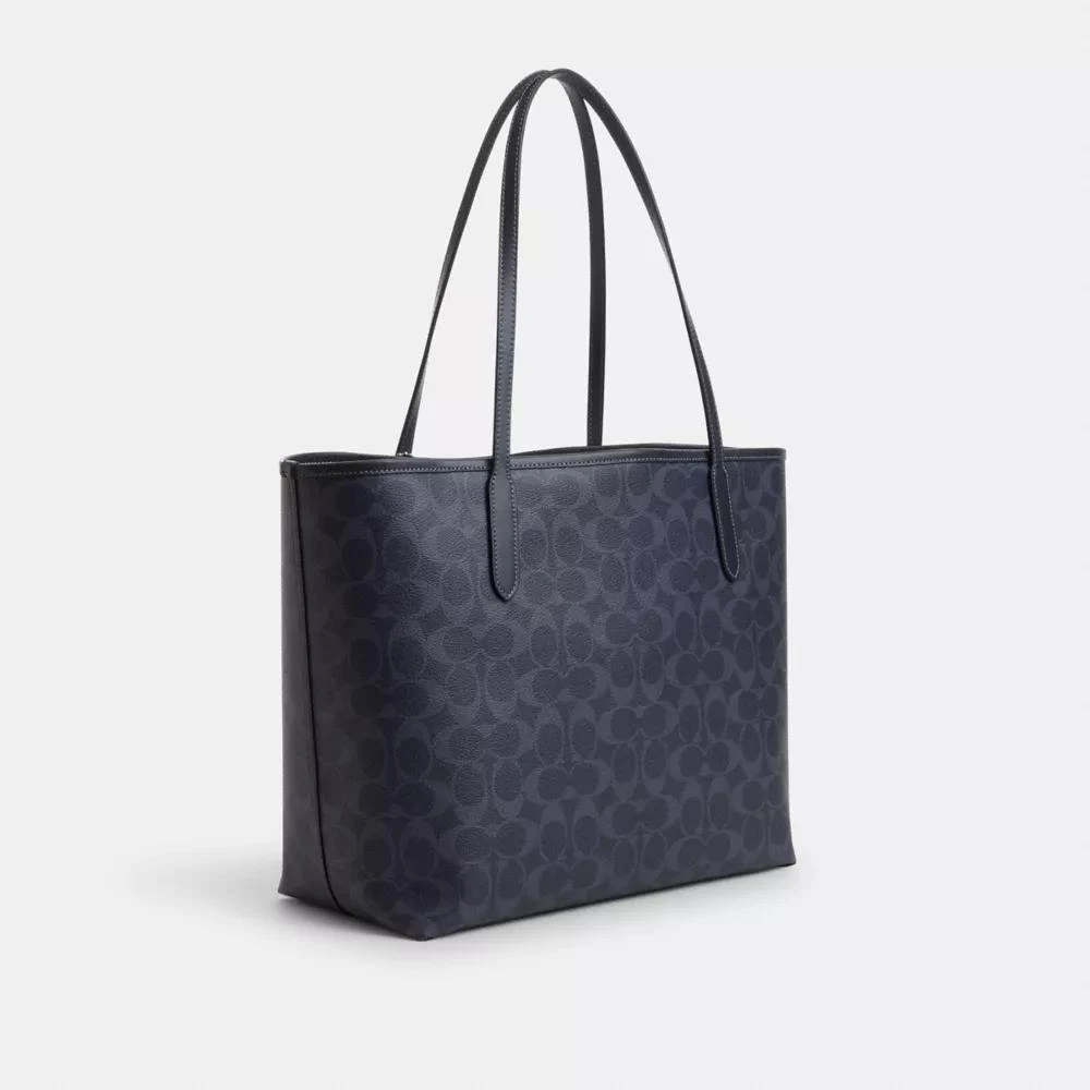 Coach City Tote Bag In Signature Canvas 3