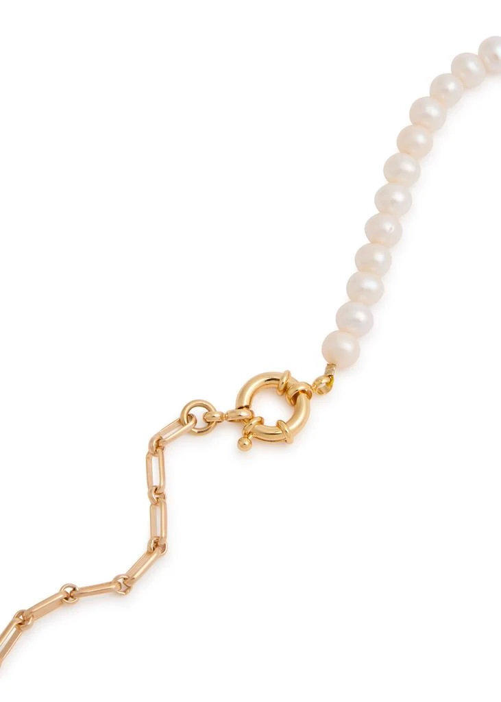 Timeless Pearly 24kt gold-plated and pearl necklace 3
