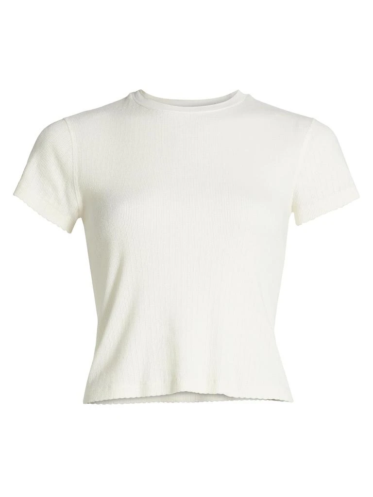 Re/Done 90s Baby Cotton Pointelle T-Shirt 6