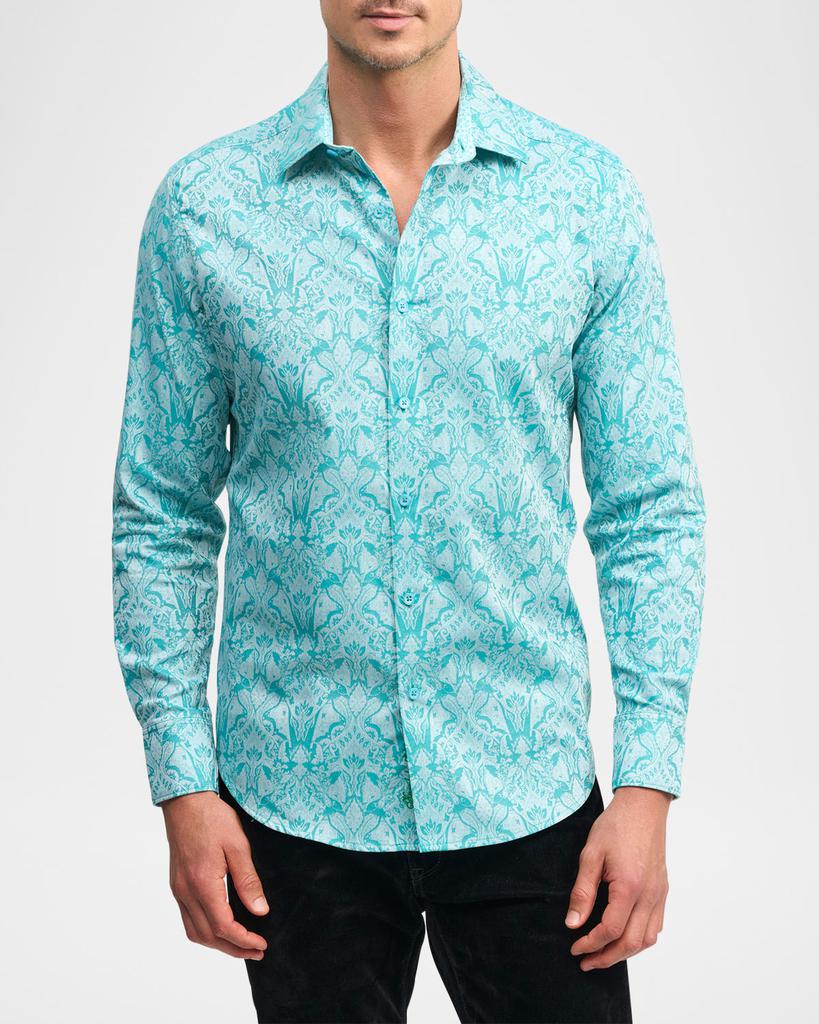 Robert Graham Men's Highland 6 Cotton Stretch Sport Shirt