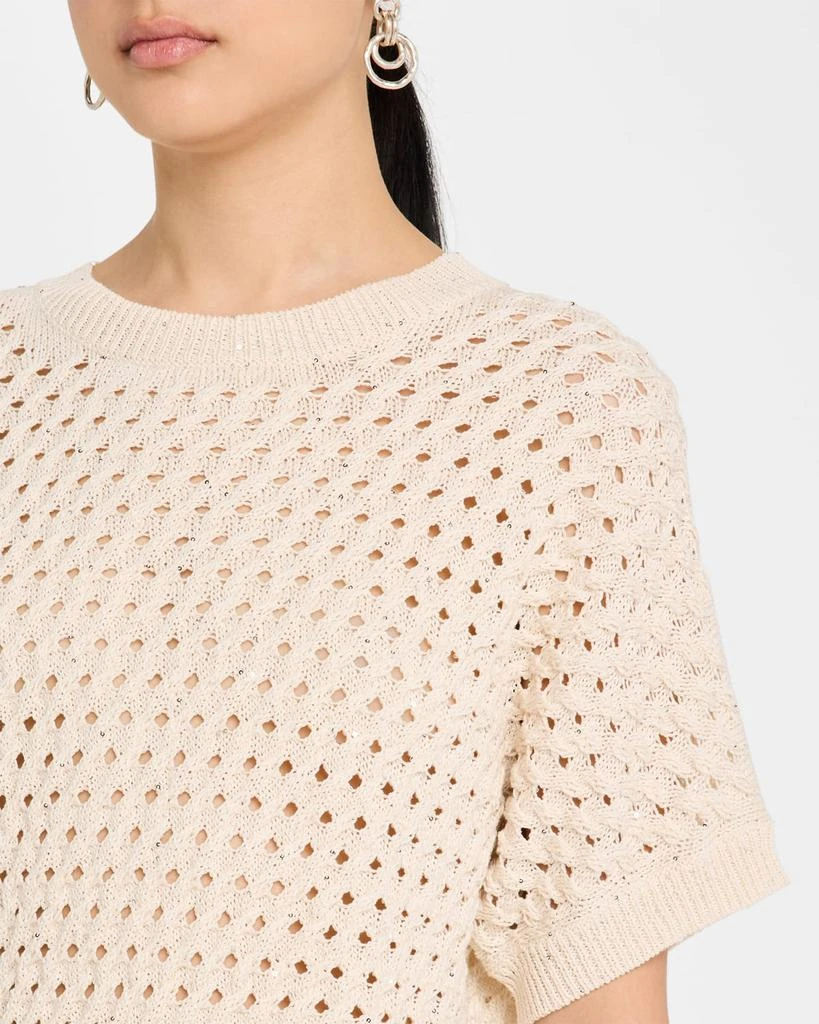 Peserico Sequin-Embellished Open Knit Sweater 5