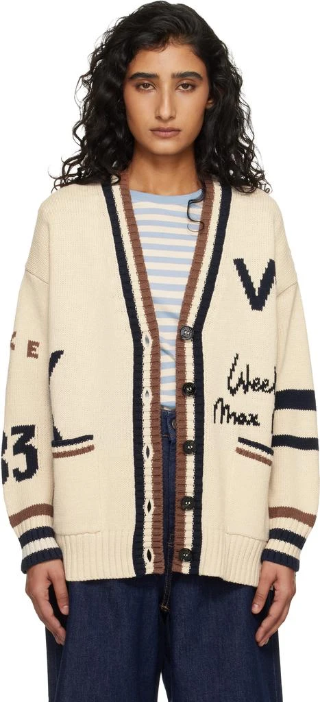 Weekend Max Mara Off-White Wkdblasone Cardigan