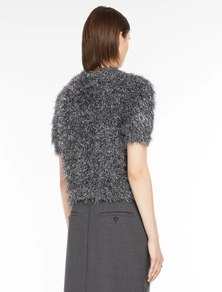 Max Mara Cropped lurex sweater 2