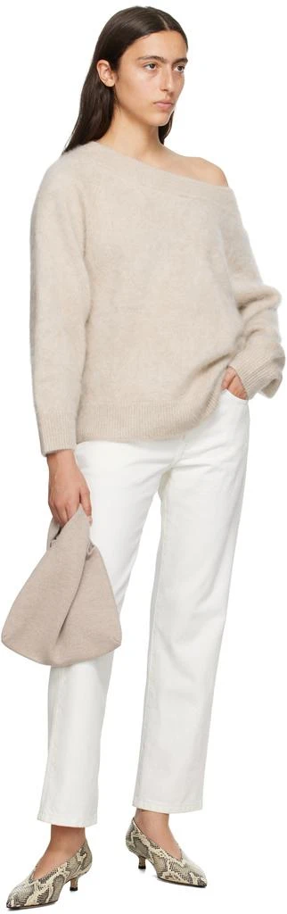 AEYDE Off-White Clara Heels 5