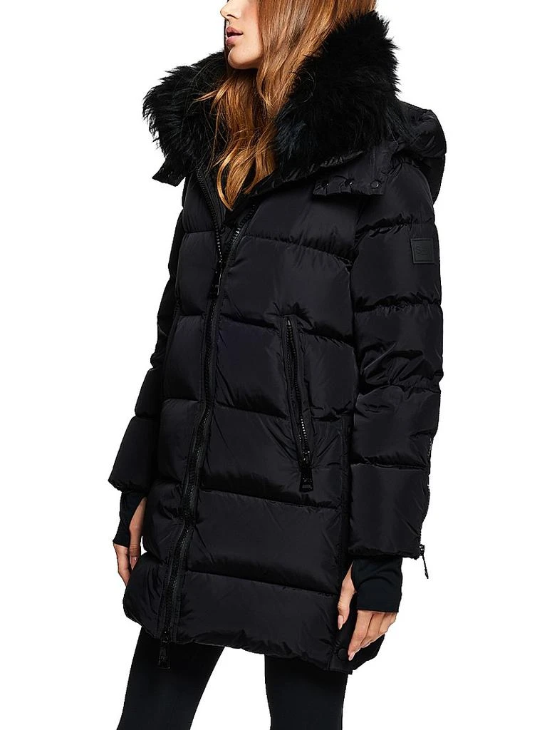 SAM. Addison Shearling-Trimmed Down Coat 5