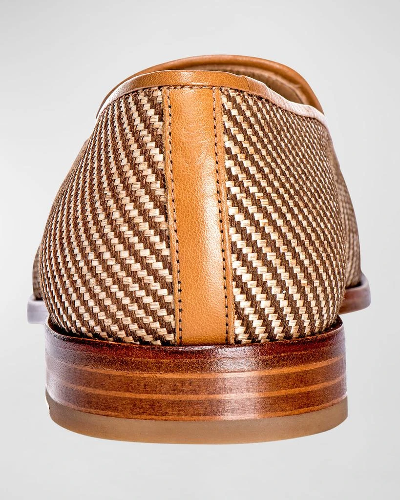 Stubbs and Wootton Men's Woven Straw Slippers 4