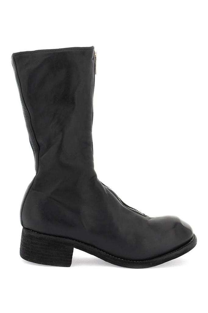 guidi front zip leather boots