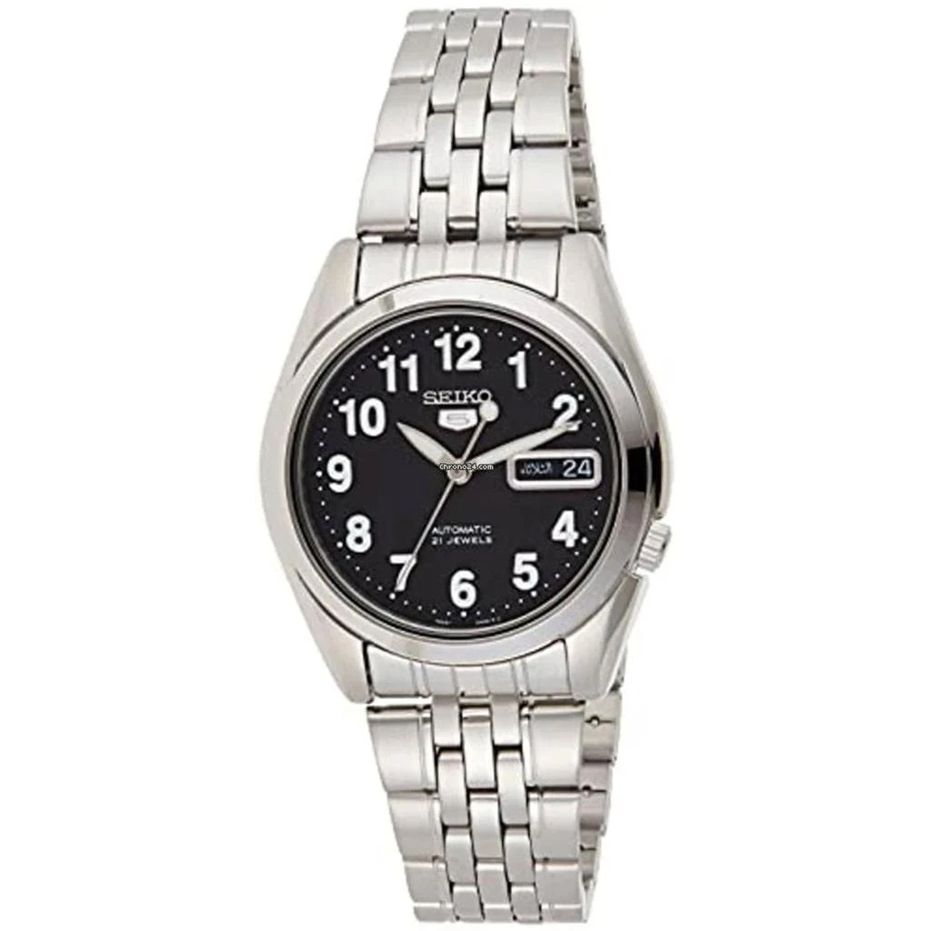Seiko Men's  5 Black Dial Watch 1