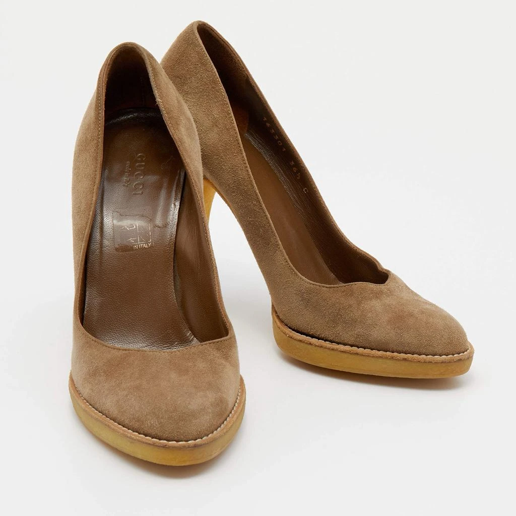 Gucci Gucci Tortilla Brown Suede Pumps Size 36.5 4