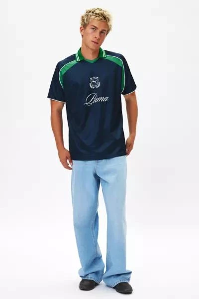 Puma Puma Script Logo Relaxed Soccer Jersey Tee 3