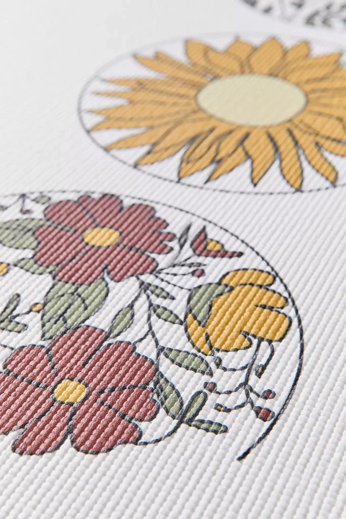 DENY Designs Nadja For Deny Floral Phases Of The Moon Yoga Mat 4