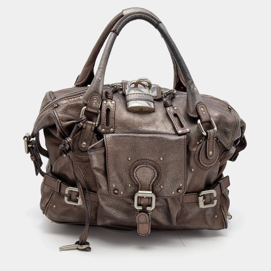 Chloe Chloe Metallic Brown Leather Paddington Satchel