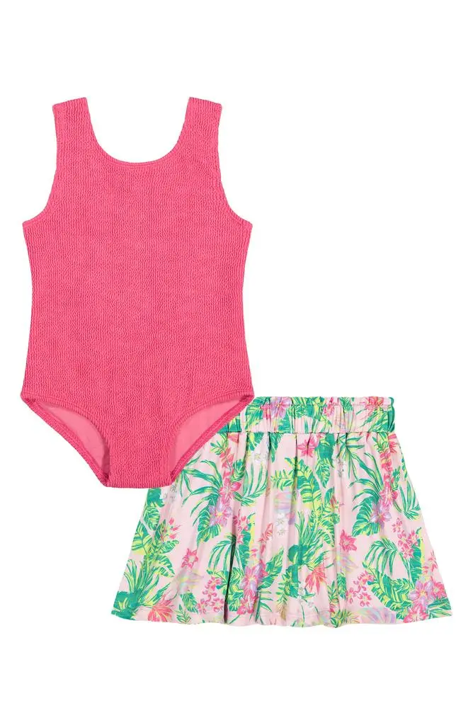 Roxy Kids' Two-Piece Swimsuit & Skirt Set