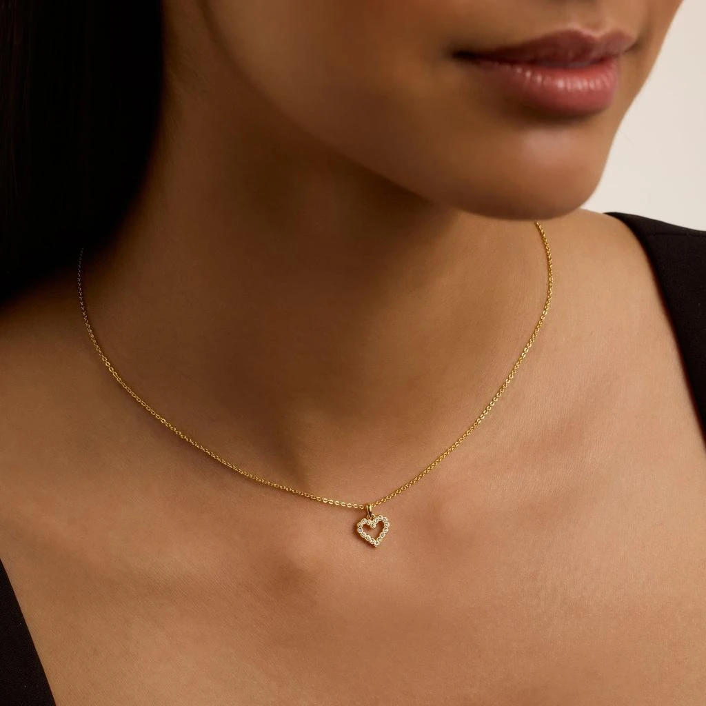 Ted Baker London Ted Baker Amore Halo Gold-Plated Heart Necklace 2