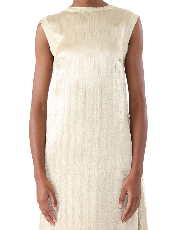 Jason Wu Crinkled Satin Open Pleat Dress