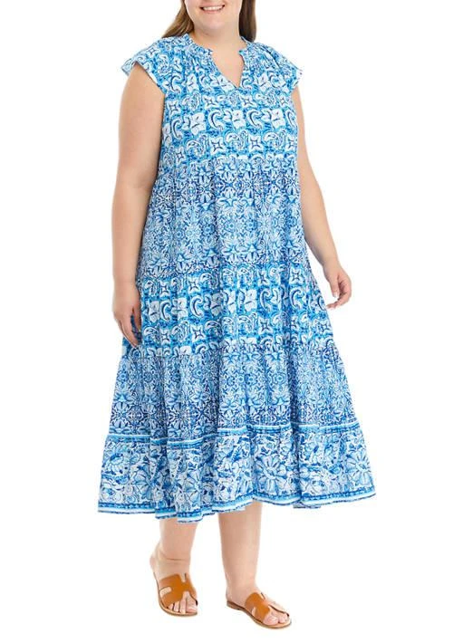 Shop Plus Size Printed Tiered Maxi Dress on Sale at BeyondStyle  Get 70%  Off Plus Size Printed Tiered Maxi Dress with Limited-Time Flash Deals,  Exclusive Discounts, and Special Offers. Enjoy Unbeatable