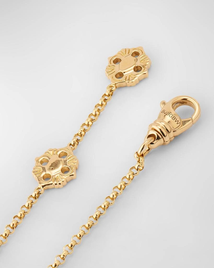 Buccellati Opera Tulle 18K Yellow Gold Red Enamel Pendant, Small 4