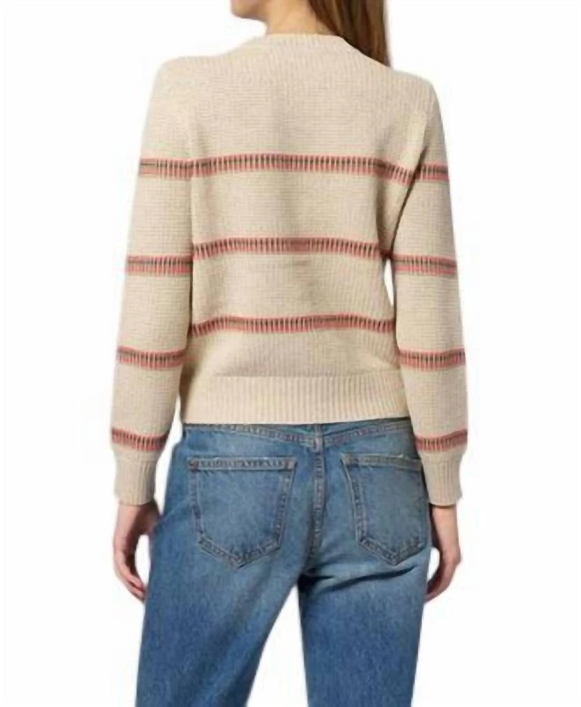 The Great The Great. - Shrunken Pullover Ribbon Stripe Sweater 3