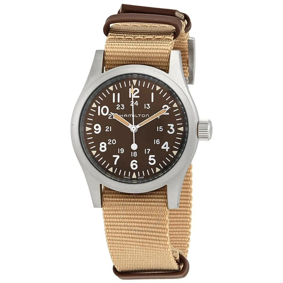 Hamilton Khaki Field Hand Wind Brown Dial Men's Watch H69439901 1