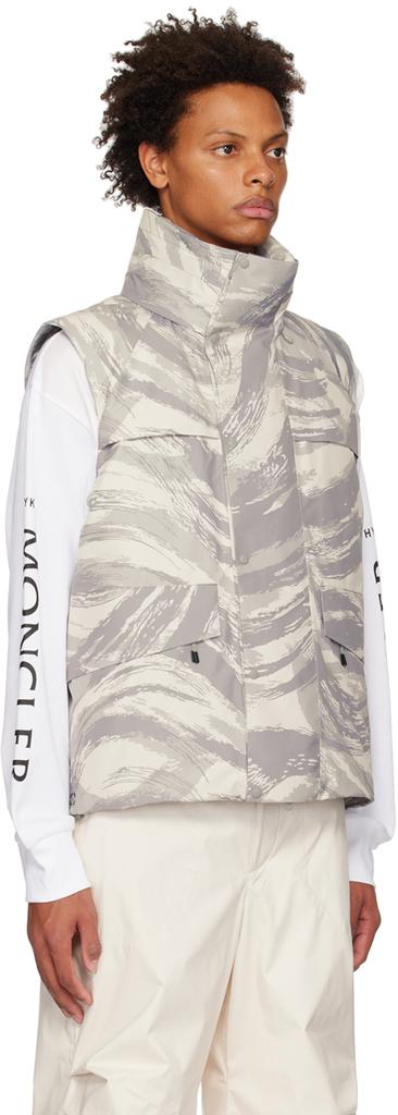 MONCLER HYKE VANIL GILETゴアテックス ダウンベスト Moncler 4 Moncler HYKE Gray Vanil Down Vest - Gilets - BeyondStyle