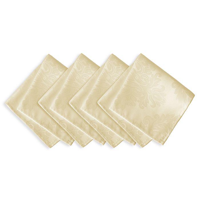 Elrene Home Fashions Elrene Barcelona Jacquard Damask Napkins, Set of 4