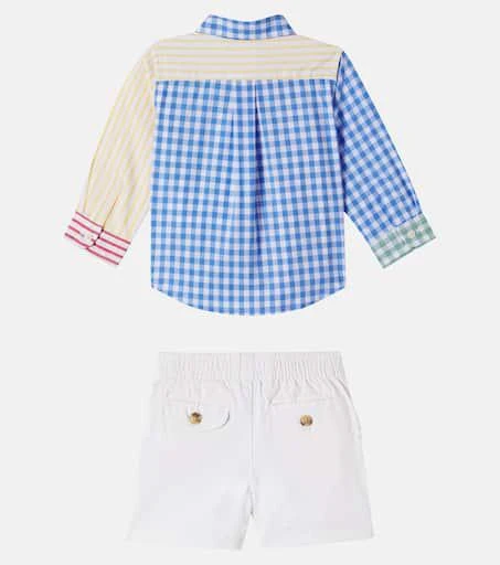Ralph Lauren Baby cotton shirt and shorts set 2