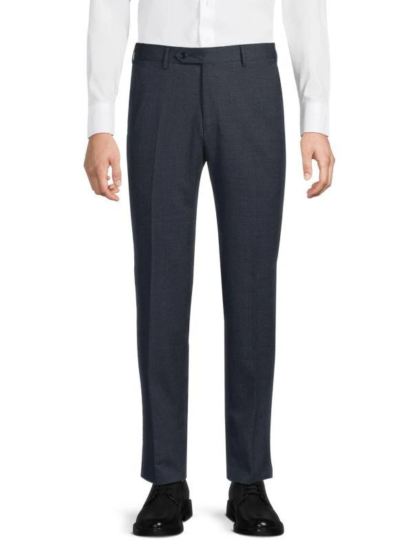 Zanella Virgin Wool Modern-Fit Trousers 1