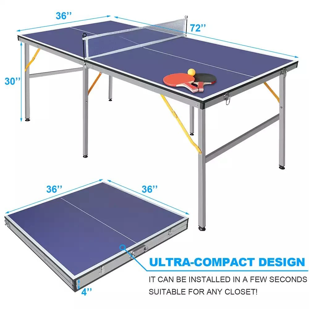 Streamdale Furniture Streamdale Portable 6FT Table Tennis Set with Paddles
Balls 7