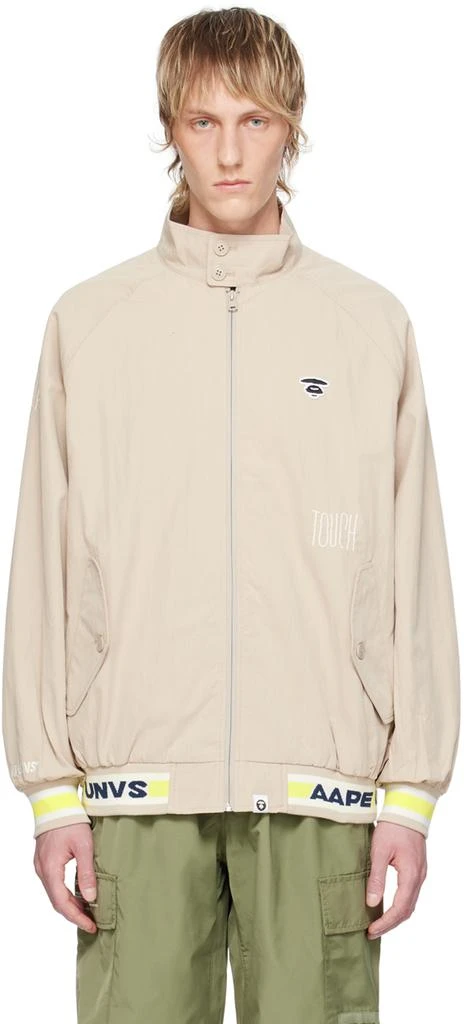 AAPE by A Bathing Ape Beige Lightweight Bomber Jacket 1