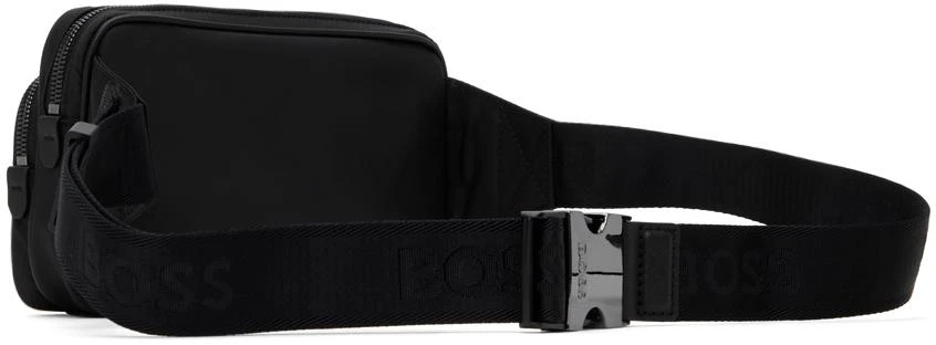 Hugo Boss Black Twill Double B Monogram Belt Bag 3