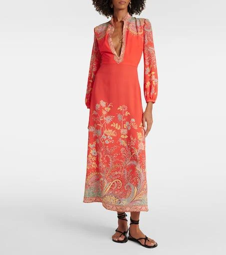 ETRO Printed midi dress 2