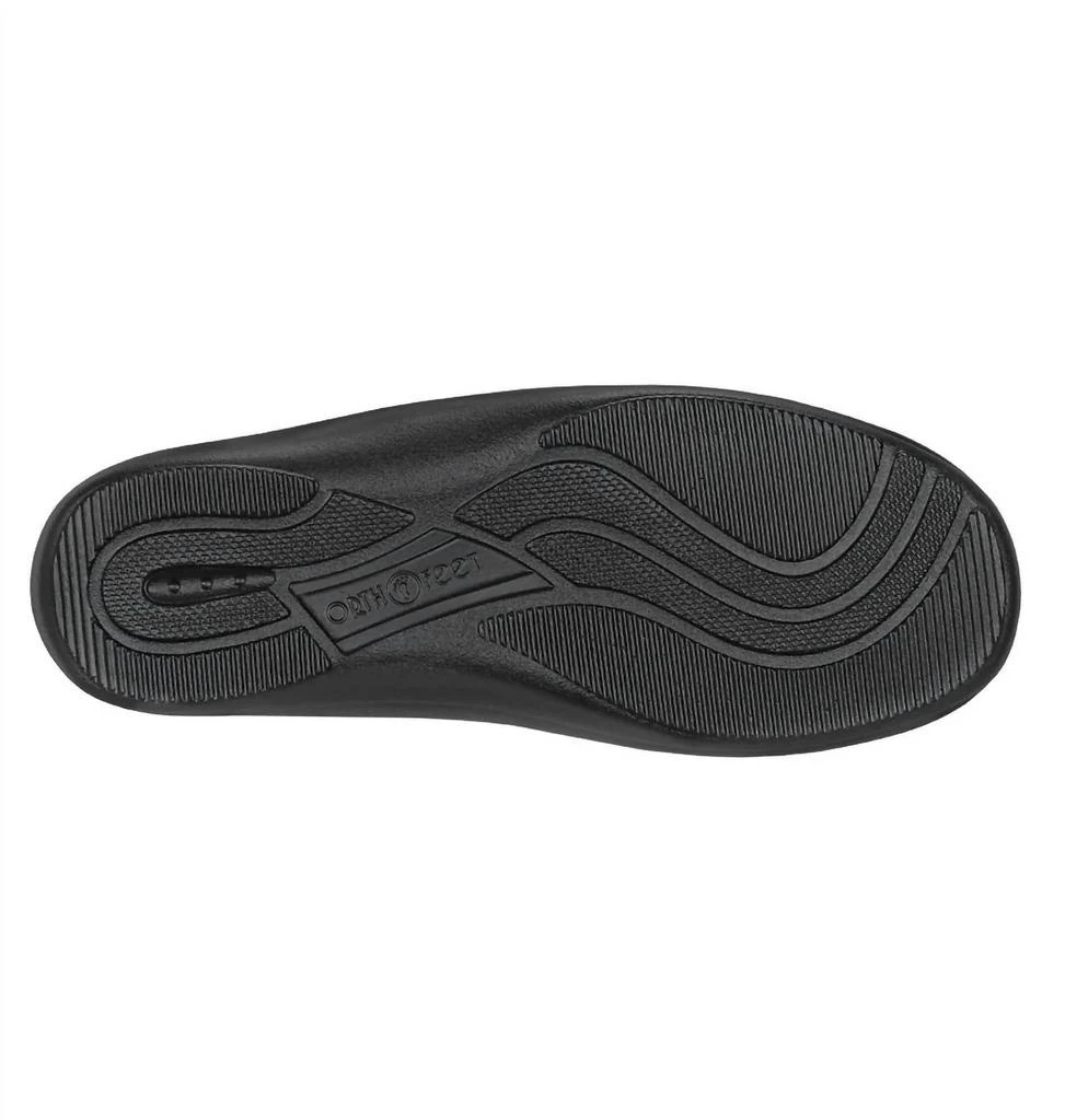 OrthoFeet Women's Sanibel Mary Jane Shoes - Xxw Width In Black 4