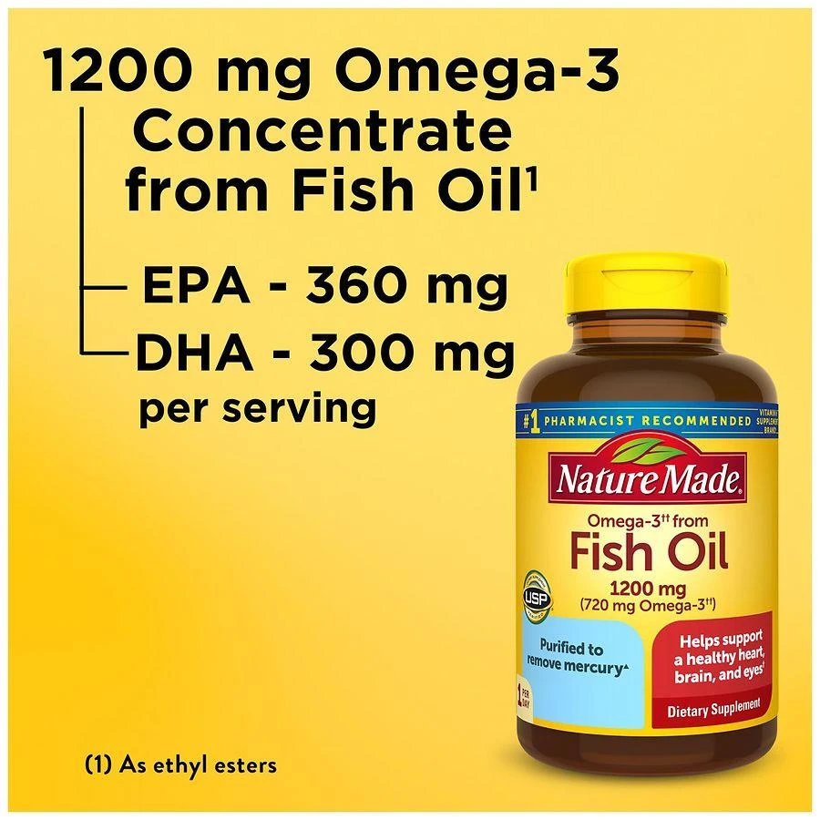 Nature Made Fish Oil 1200 mg Softgels 10