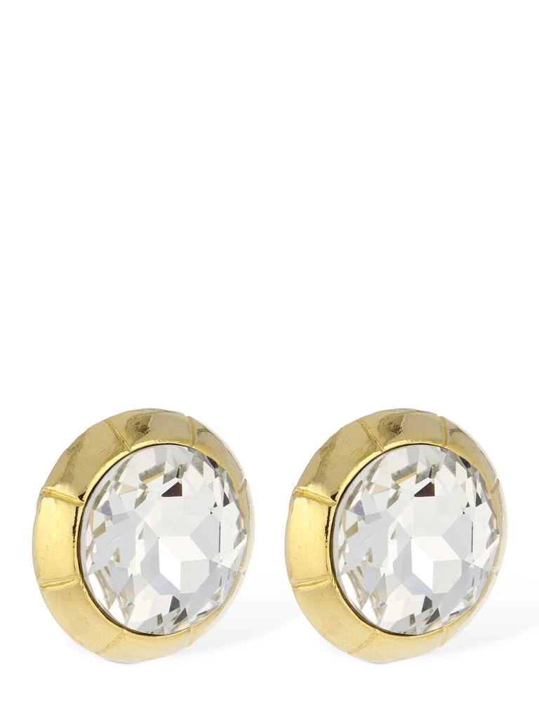 ALESSANDRA RICH Round Crystal Stud Earrings 2