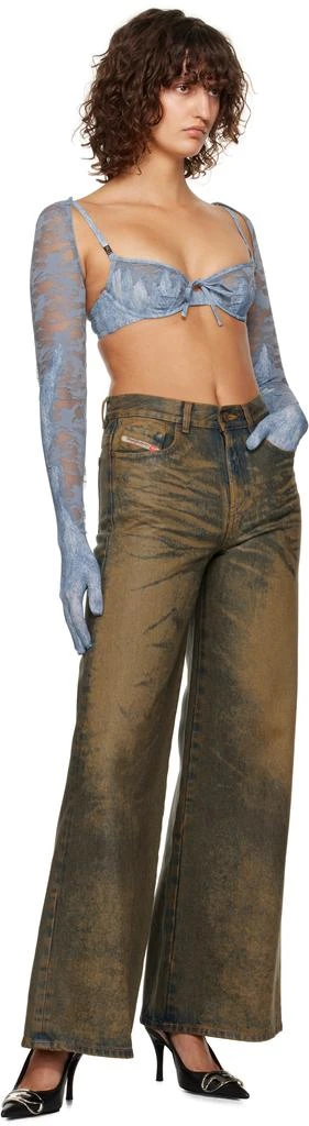 Diesel Blue Savage X Fenty Edition Lace-Bolero Gloves 4